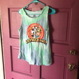 Sleeveless looney tunes shirt
